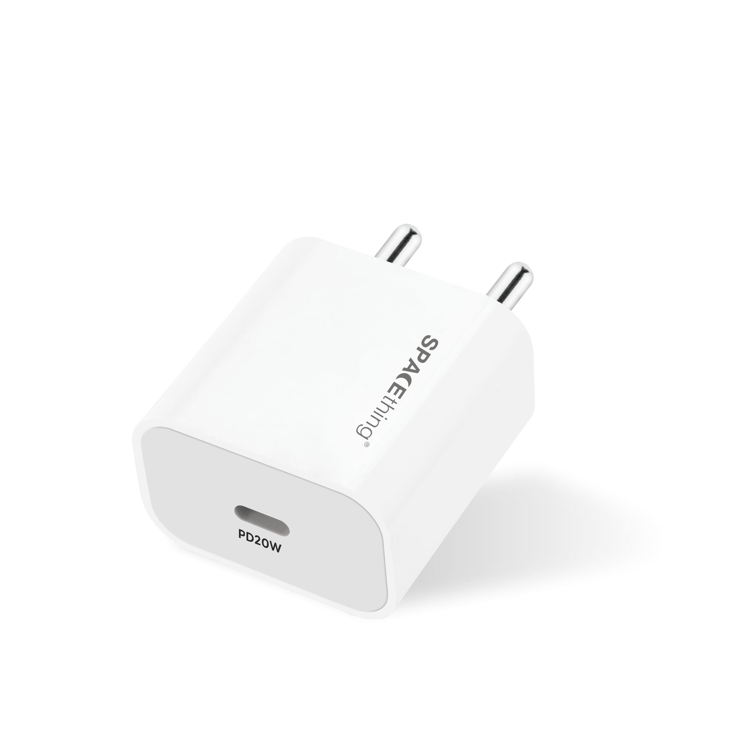 Spacething Cube Mini 20W Wall Charger – PD Type-C Colour - white