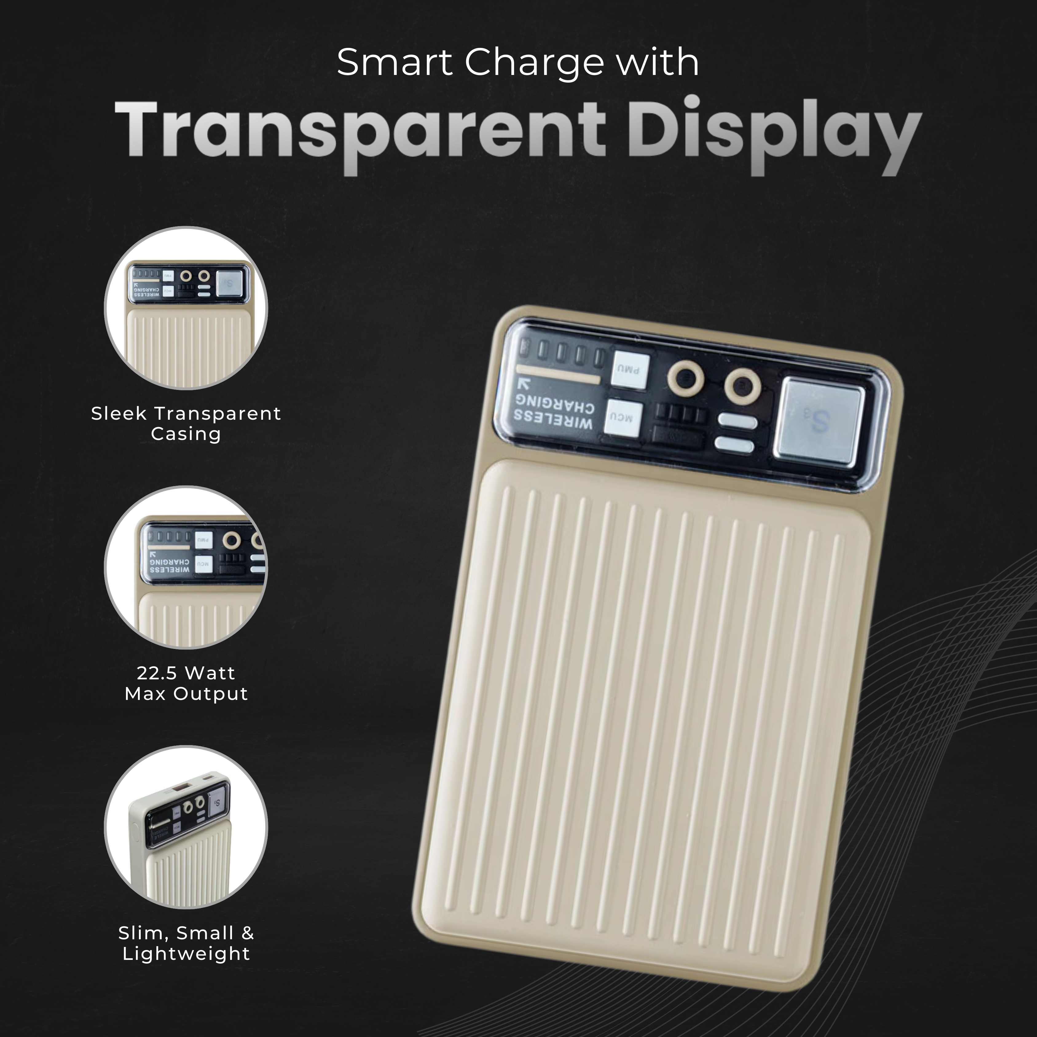 Spacething Pocket Volt 10000mAh Power Bank | Black / White