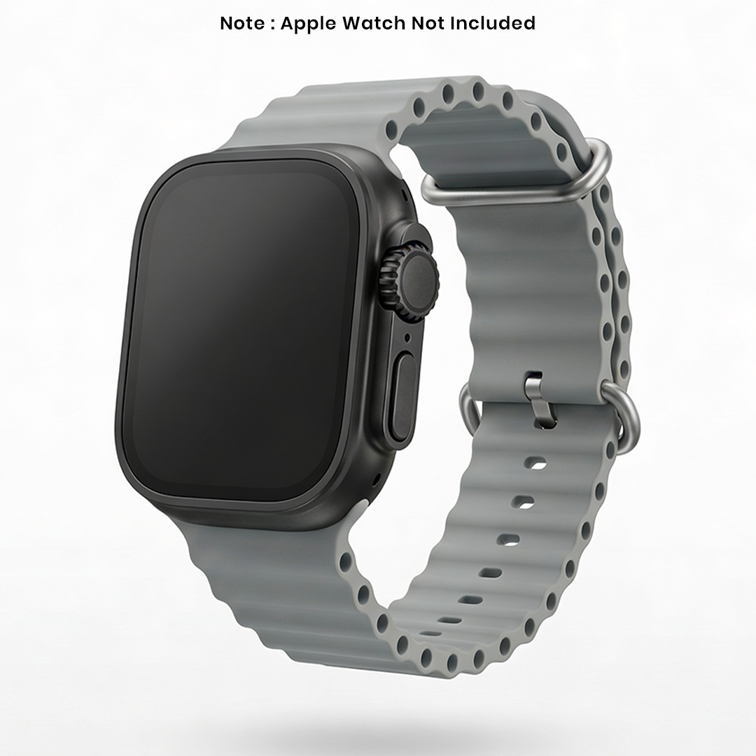 Spacething Ocean Apple Watch Band – 49mm / 45mm Size - Grey