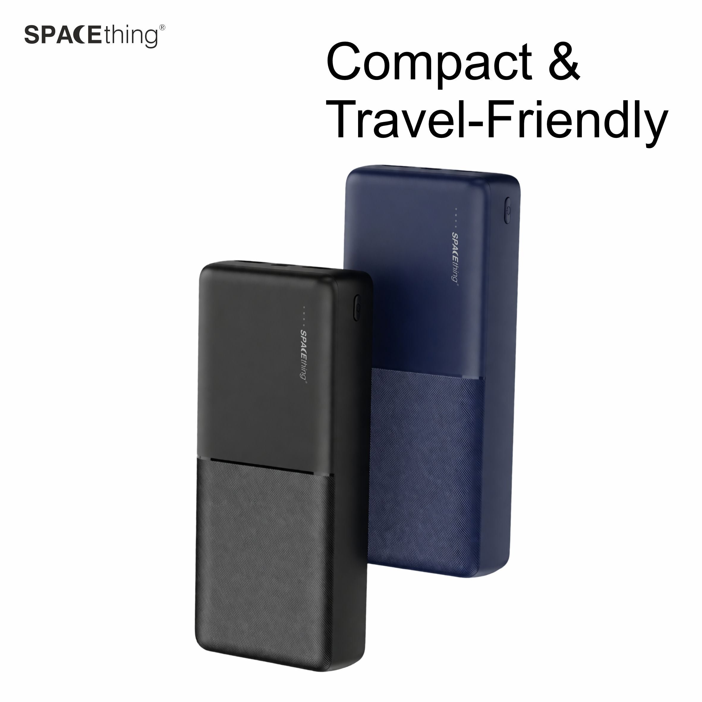 Spacething Milos 20000 mAh PD 22.5W Power Bank - Black / Blue