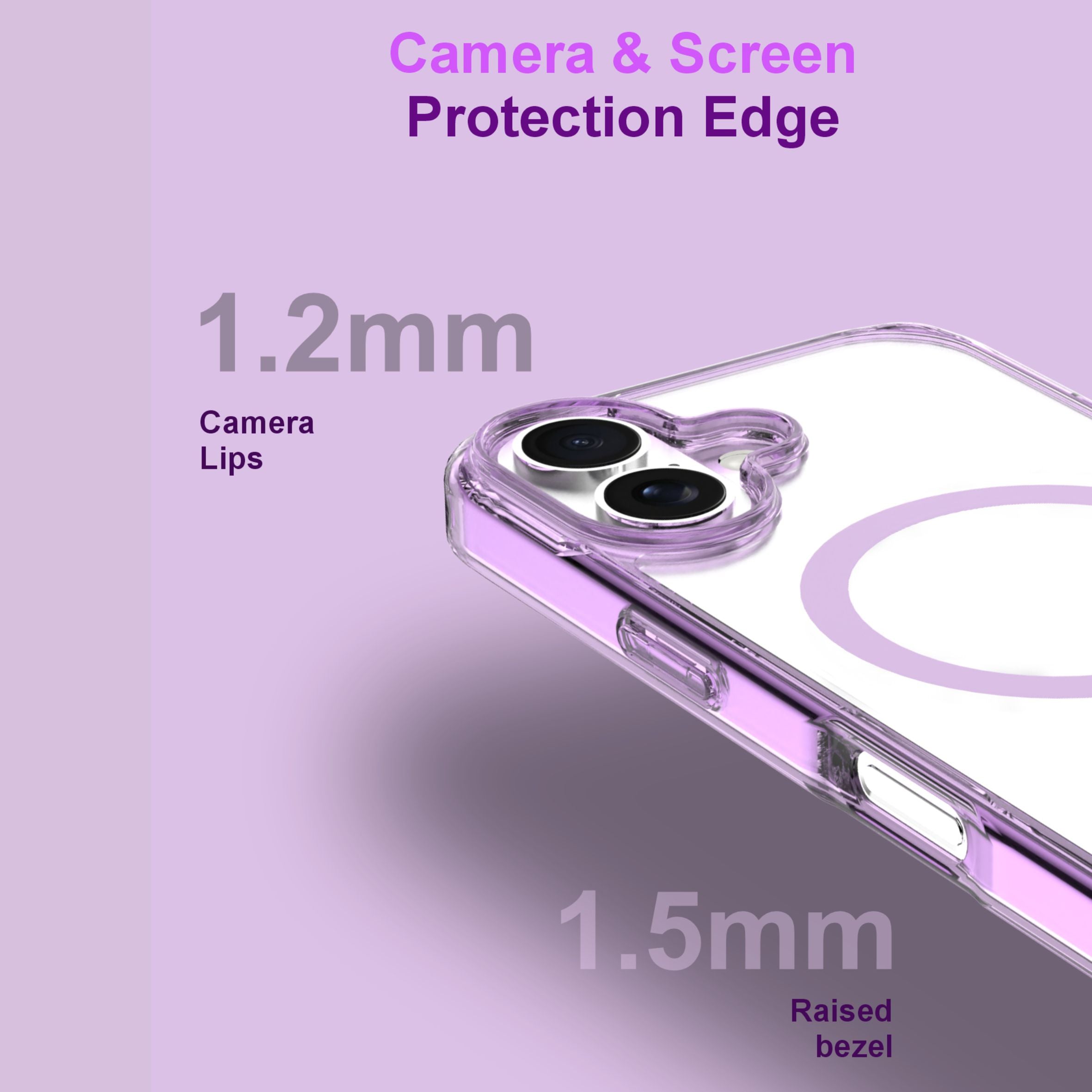 Spacething Minimal MagSafe Case | iPhone 17 - Purple