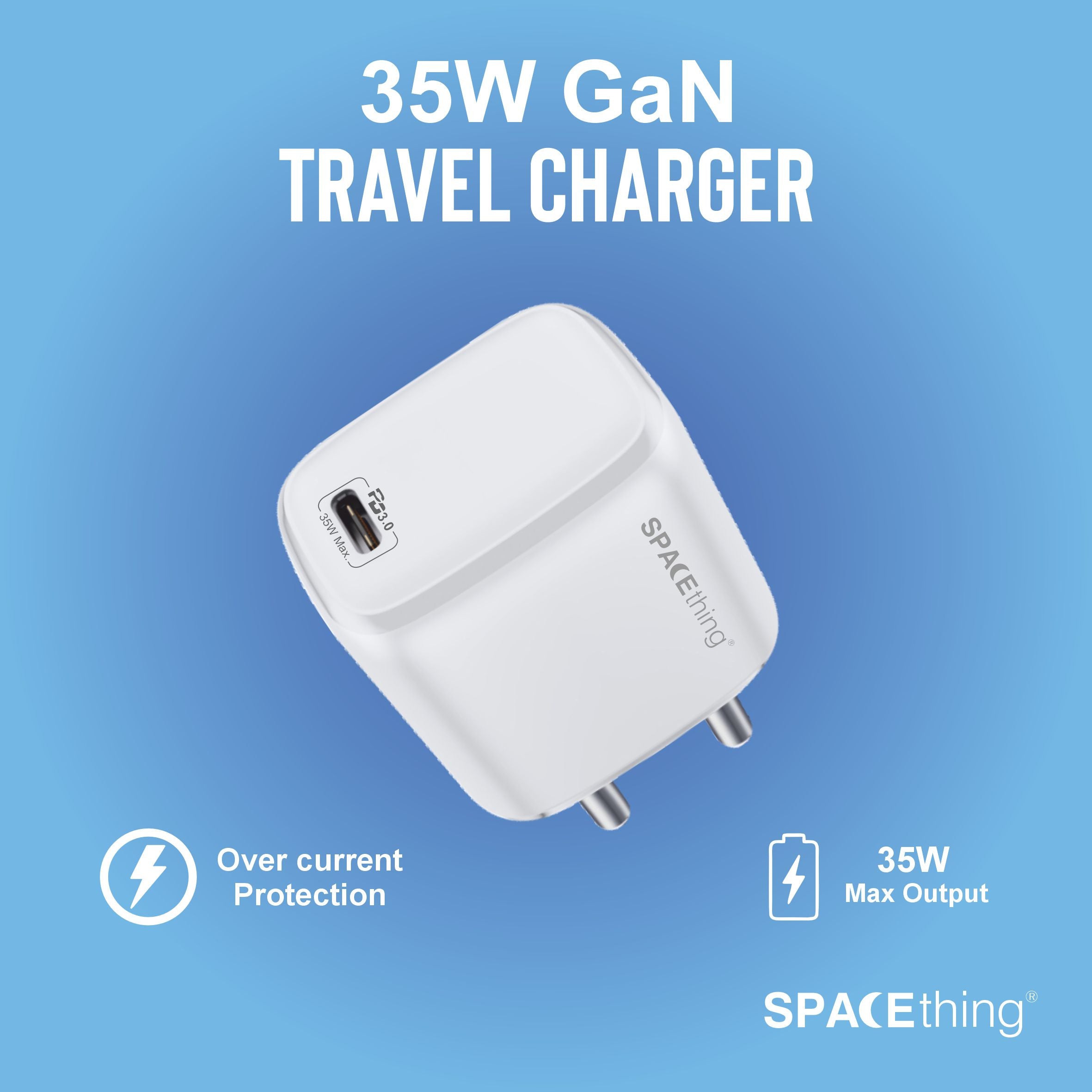 Spacething 35W Omni Wall Charger Colour  - White
