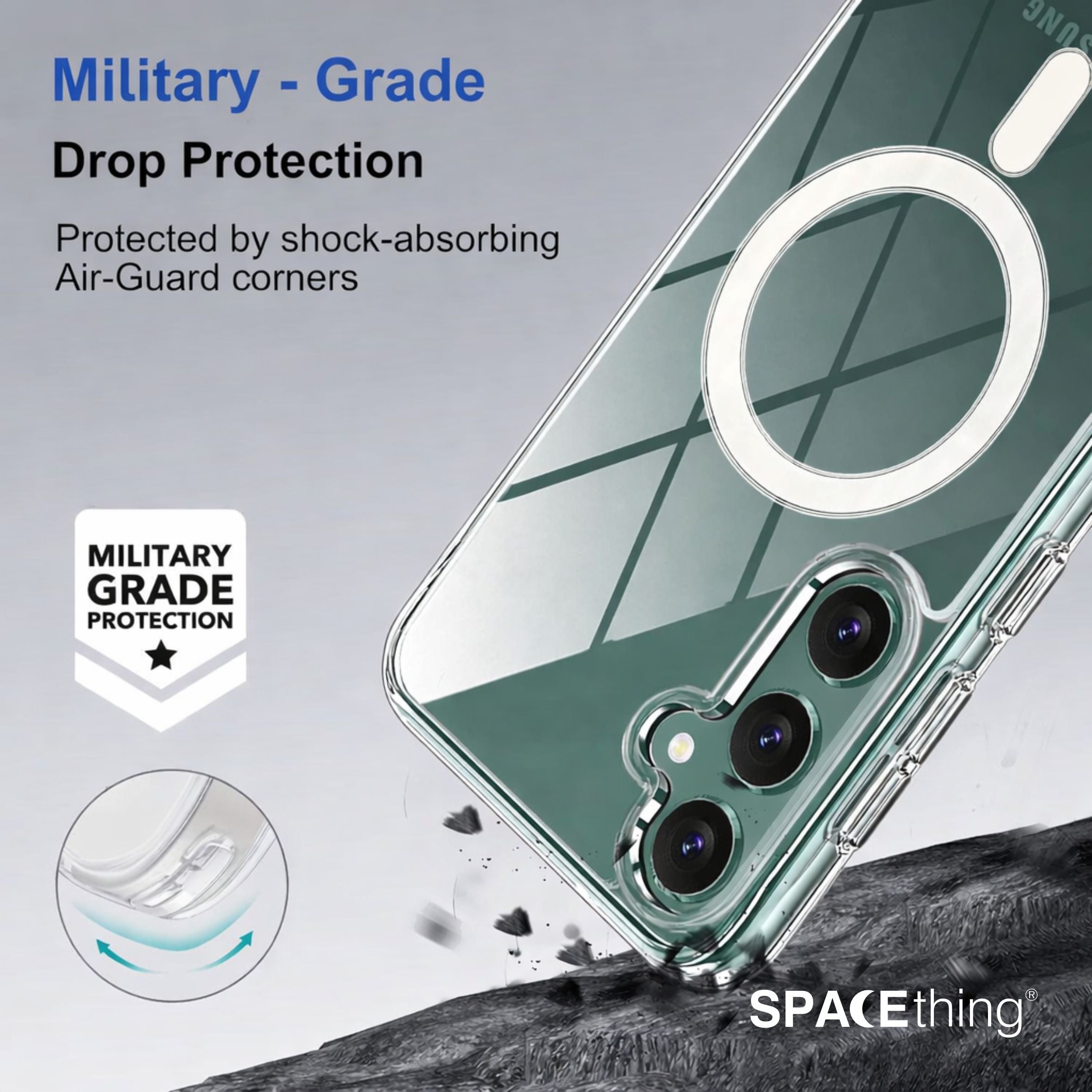 Spacething Samsung Galaxy S25 Plus Minimal MagSafe Case