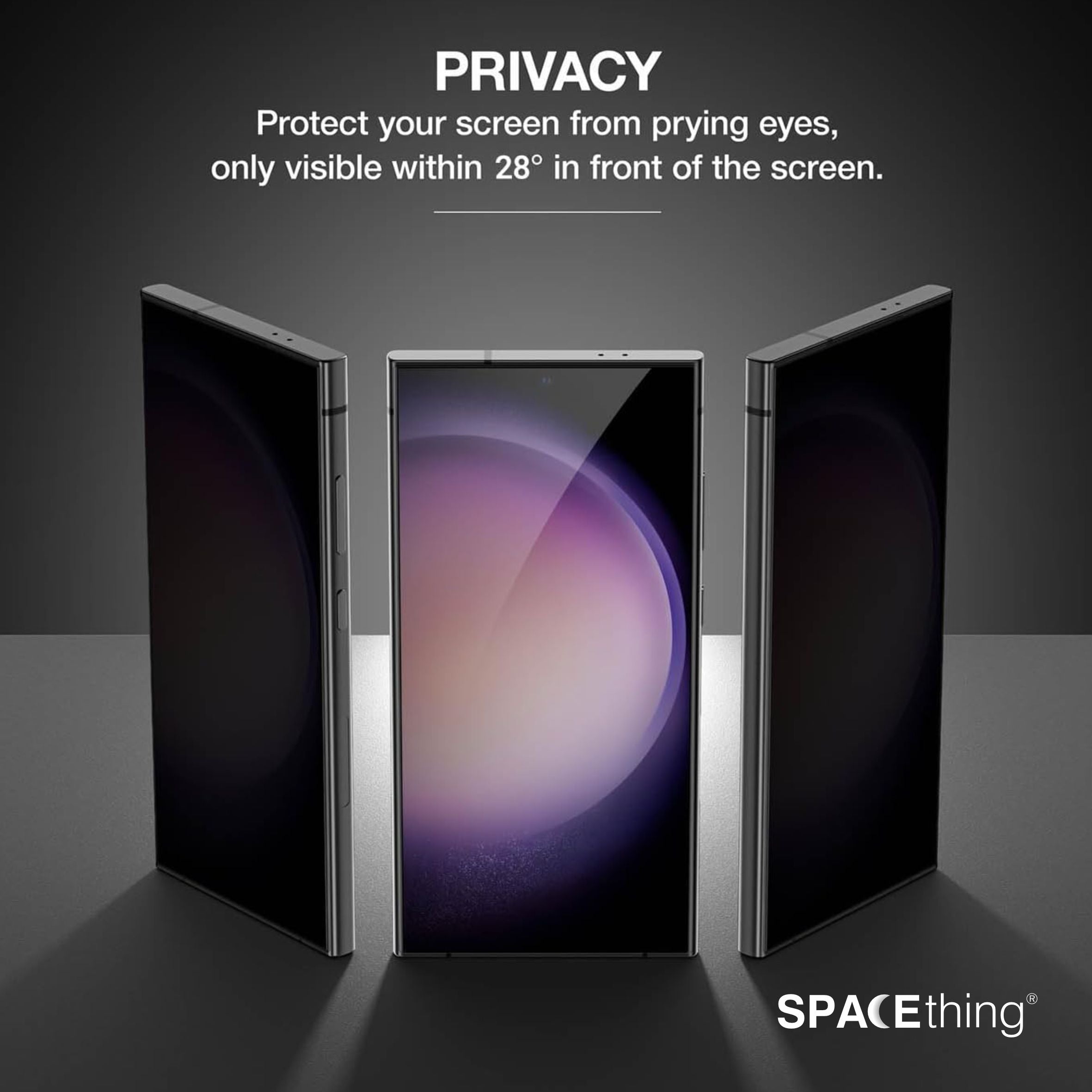 Spacething 26 Ultra Radix 2-Way Privacy Tempered Glass