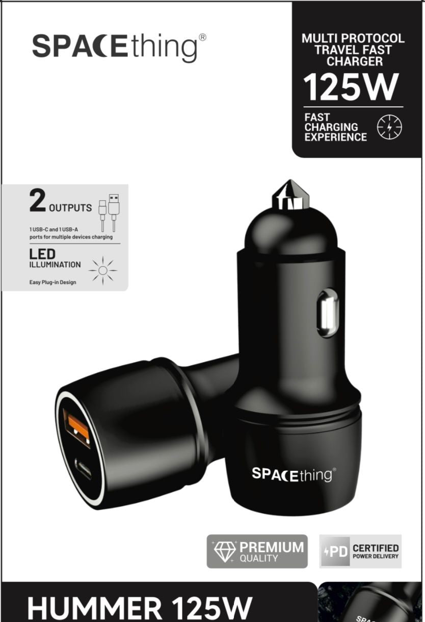 Spacething Hummer 125W Multi-Protocol Car Charger