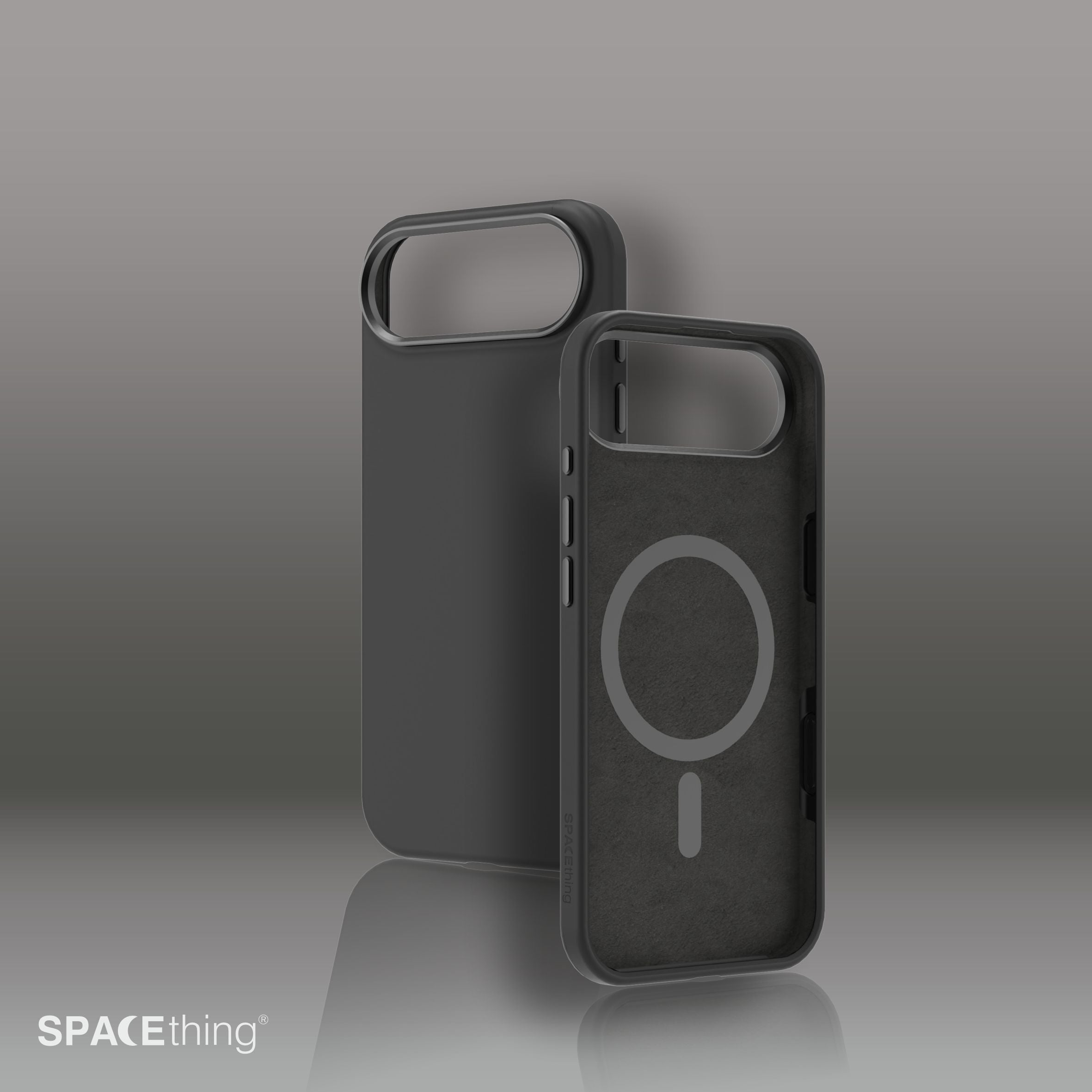Spacething Smoothie Silicone Case for iPhone 17 Air - Black