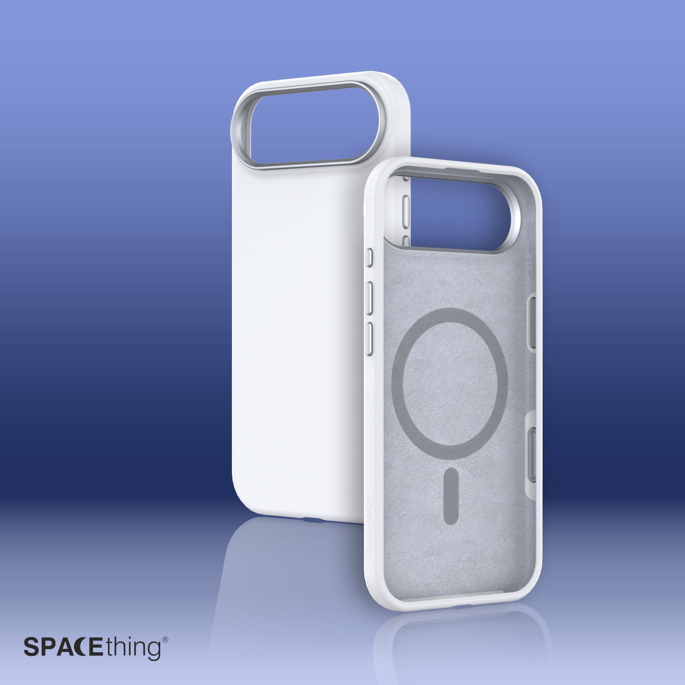 Spacething Smoothie Silicone Case for iPhone 17 Air - White