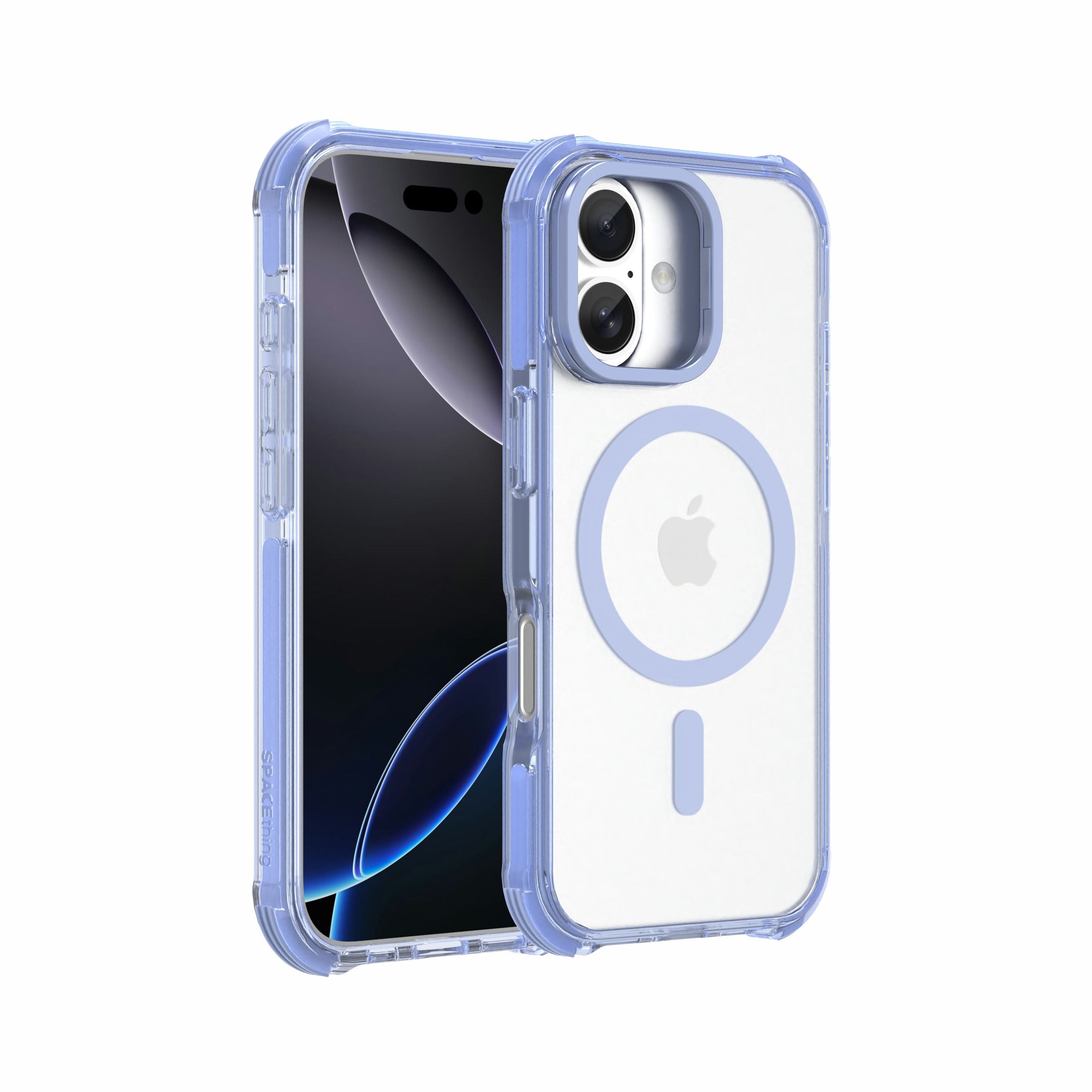 Spacething Helix MagClick Stand Case for iPhone 17 - Blue