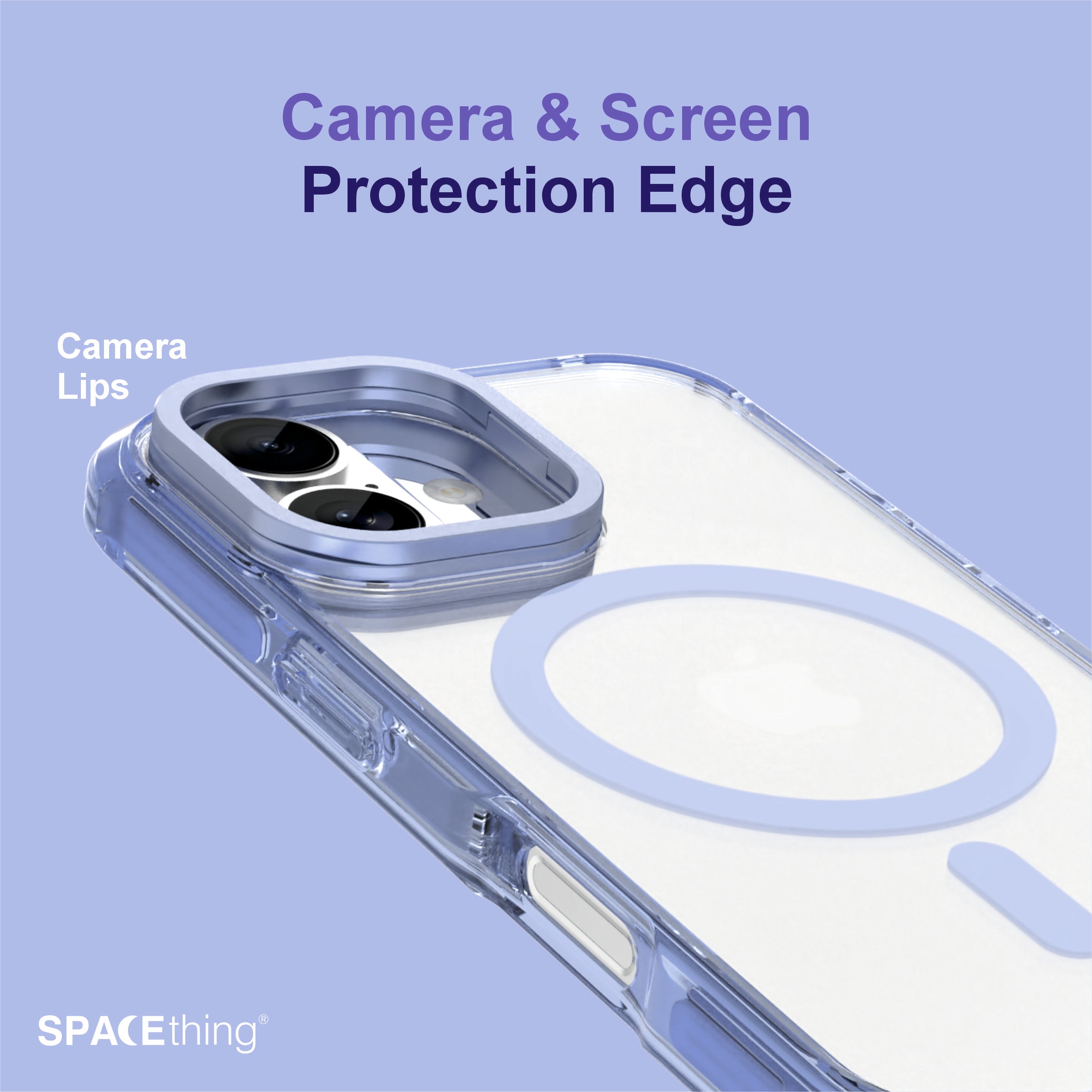 Spacething Helix MagClick Stand Case for iPhone 17 - Blue