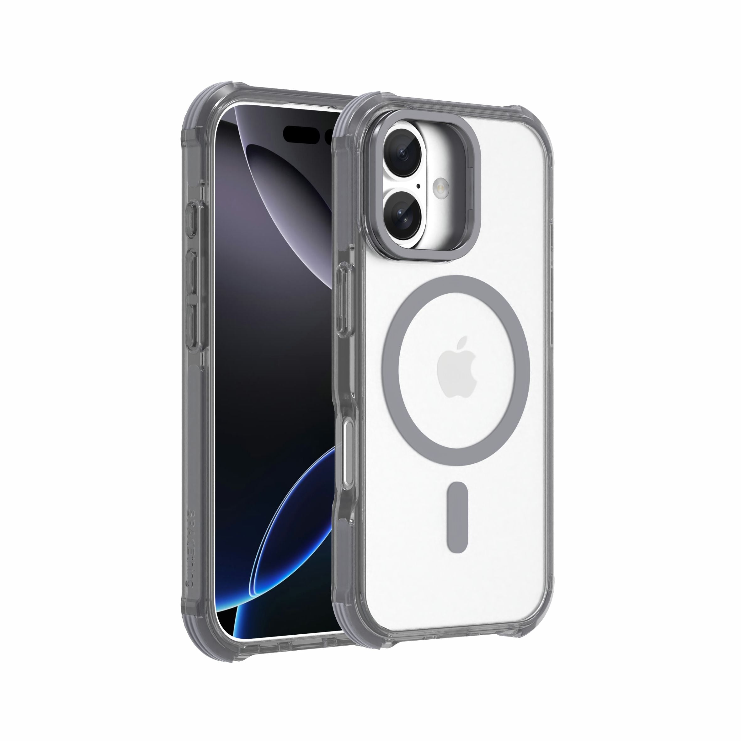Spacething Helix MagClick Stand Case for iPhone 17 - Grey