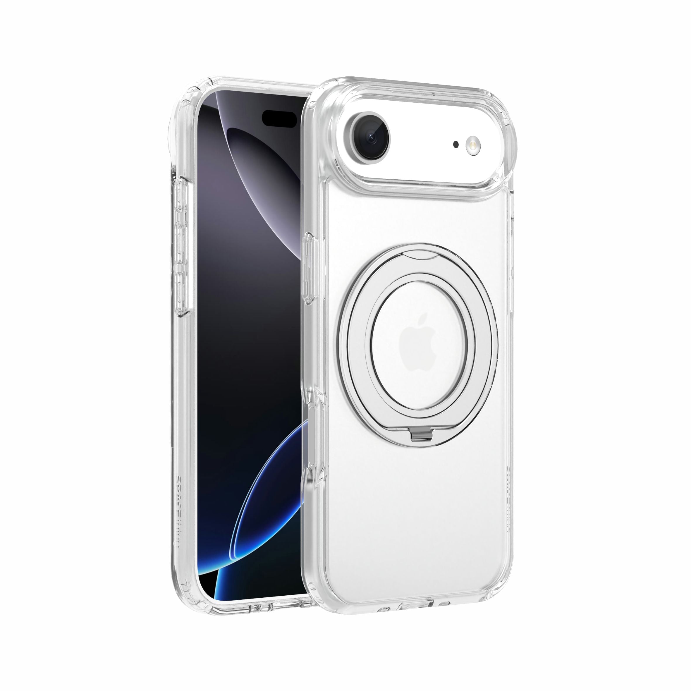 Spacething Marsix 360° Stand Case for iPhone 17 Air - Transparent