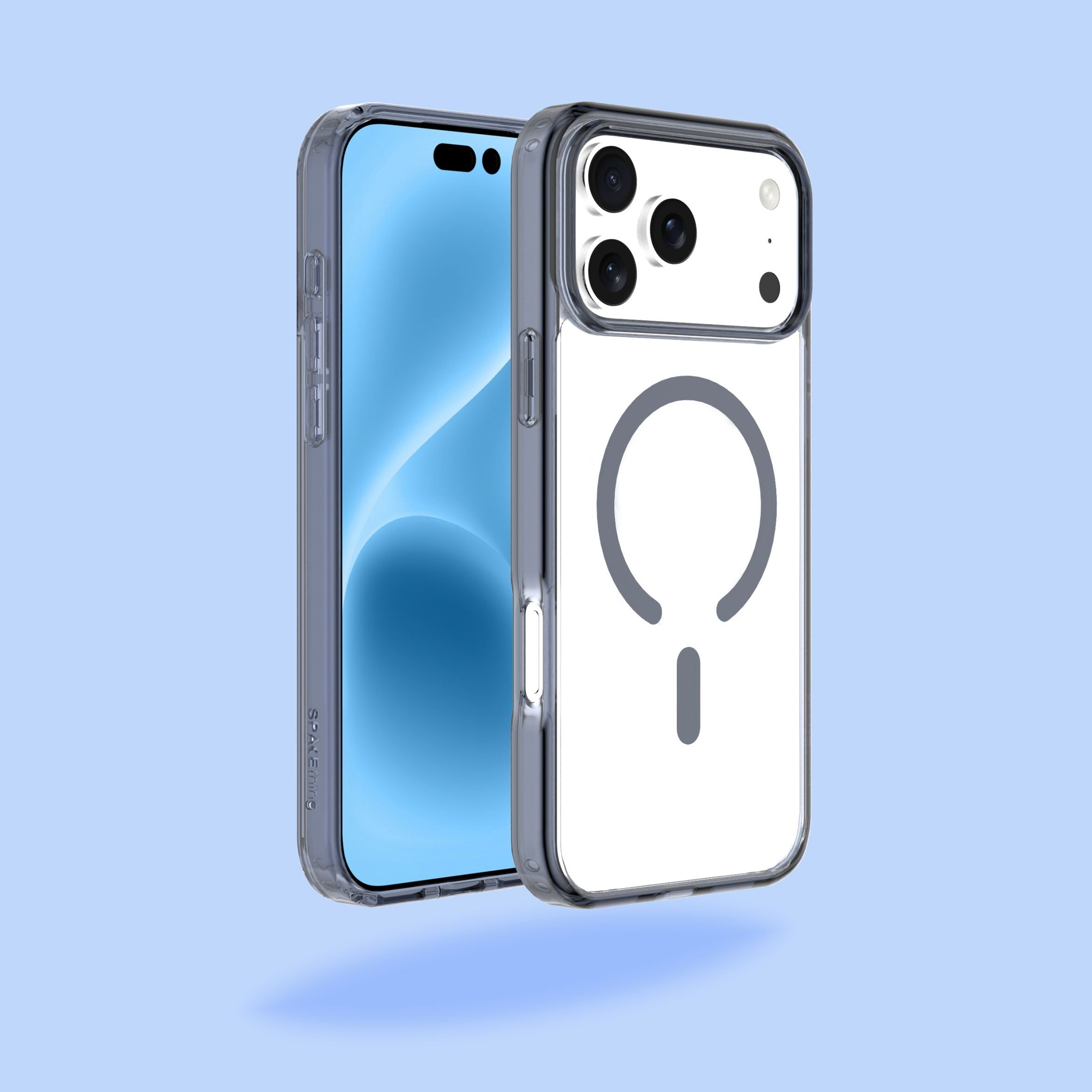 Spacething Minimal MagSafe Blue Case for iPhone 17 Pro Max