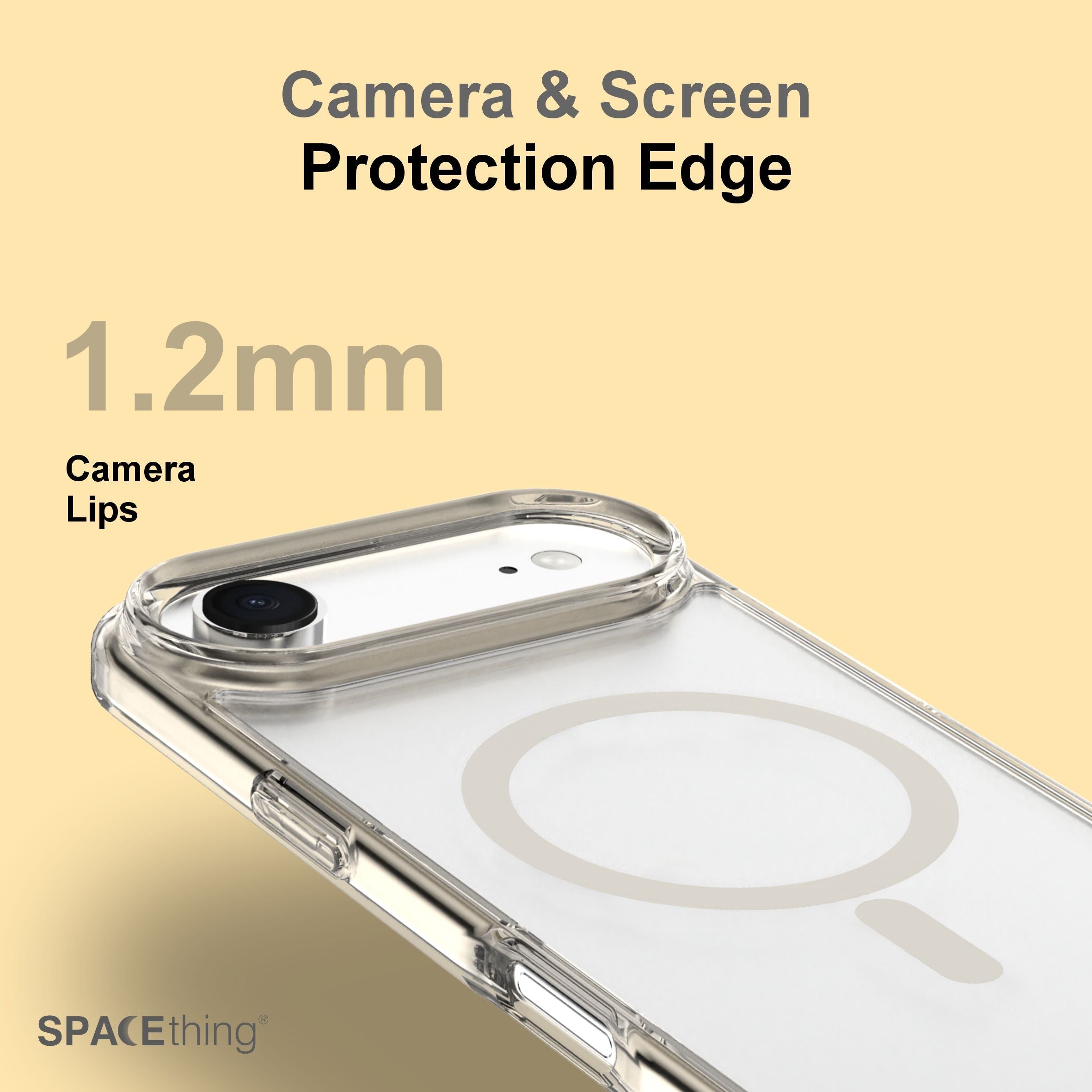 Spacething Minimal MagSafe Case for iPhone 17 Air - Gold