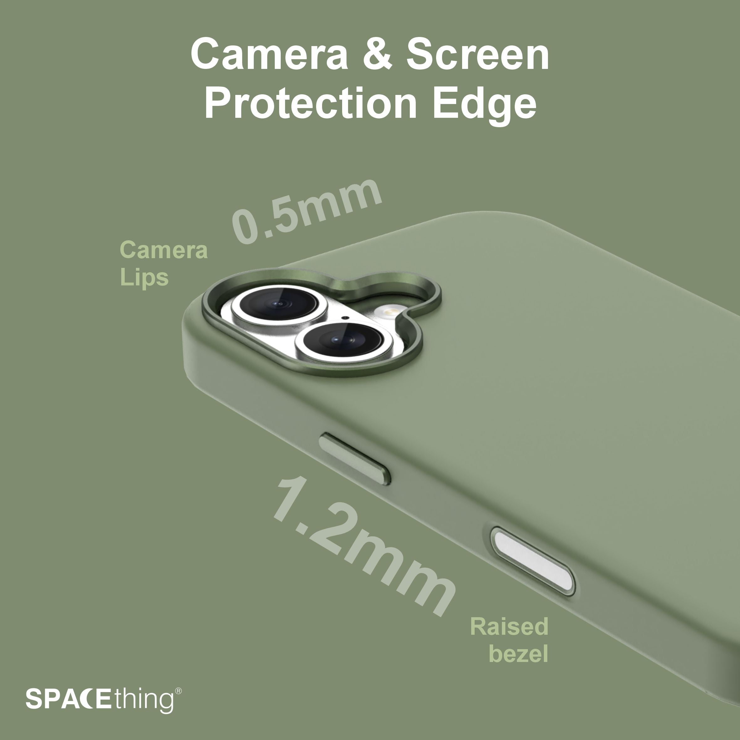 Spacething Smoothie Silicone Case for iPhone 17 - Green