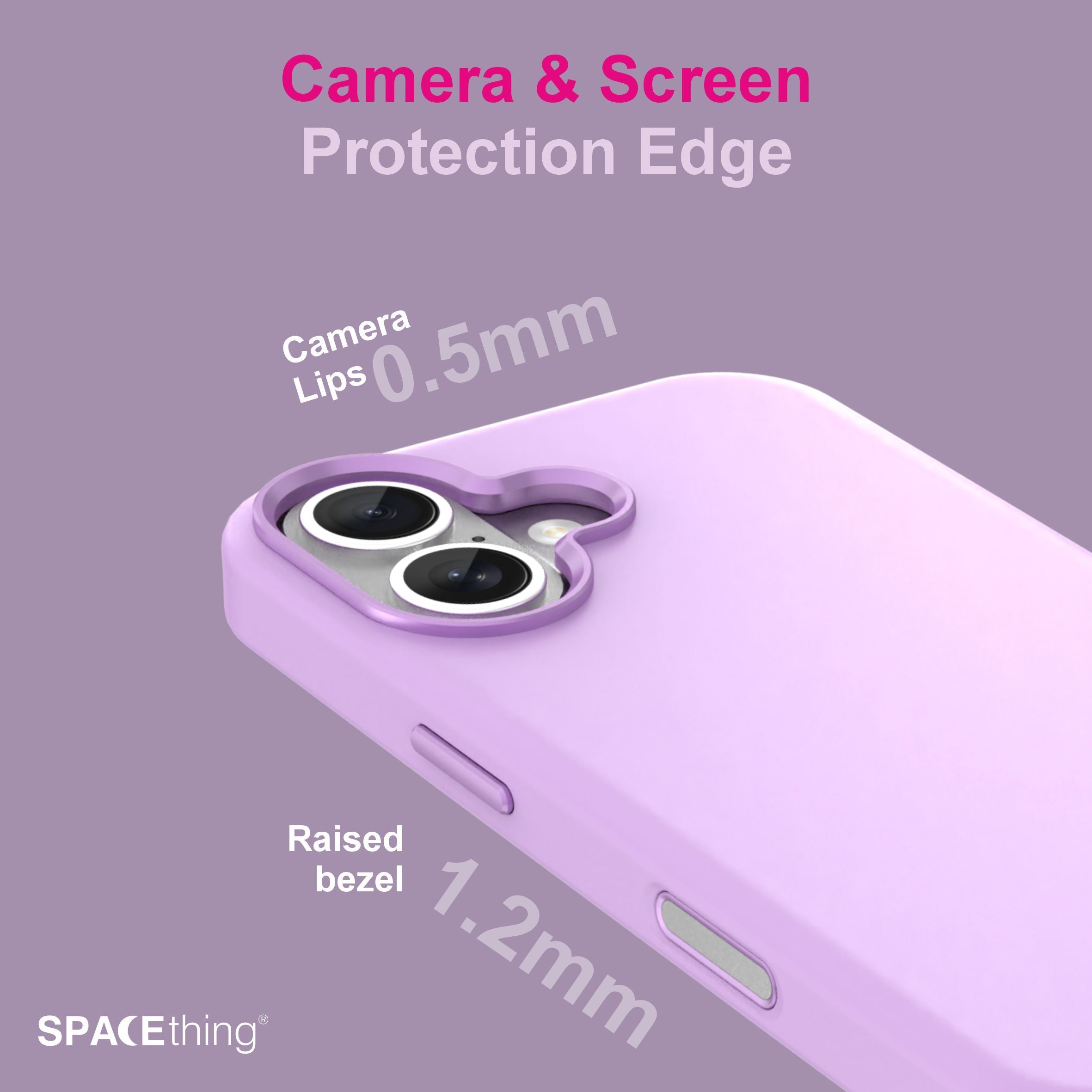 Spacething Smoothie Silicone Case for iPhone 17 - Purple