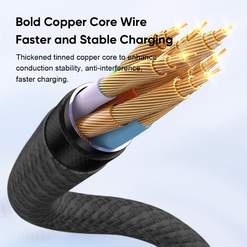 Spacething Flow 2 IN 1 Cable C TO C & C TO L 1.5 Mtr - Black